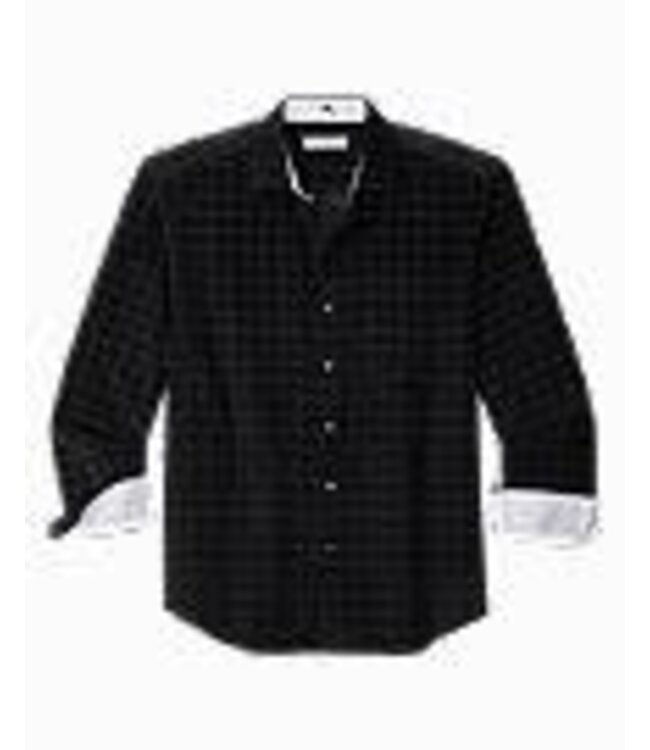 Classic Fit Black Check Island Cord Shirt