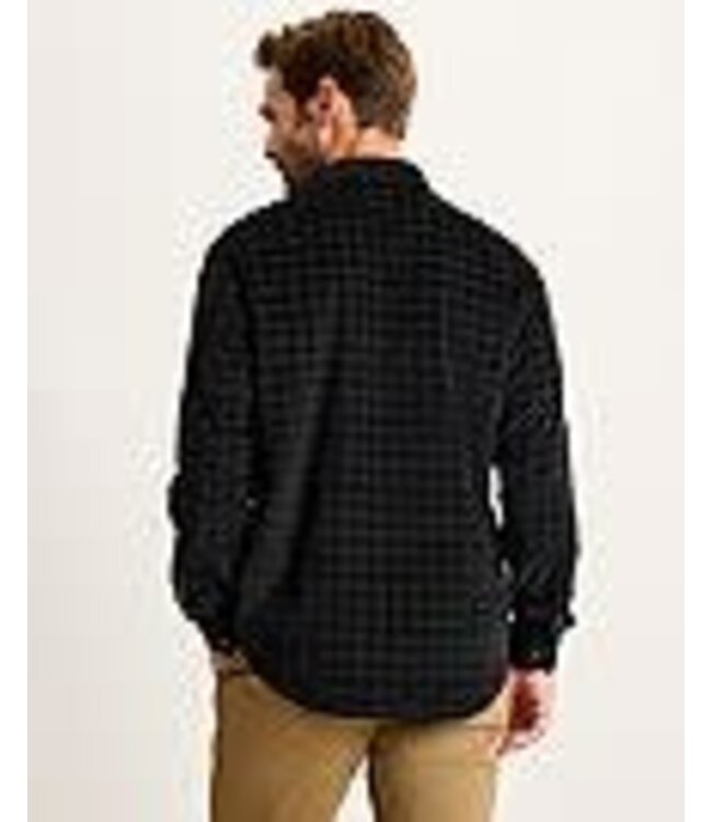 Classic Fit Black Check Island Cord Shirt