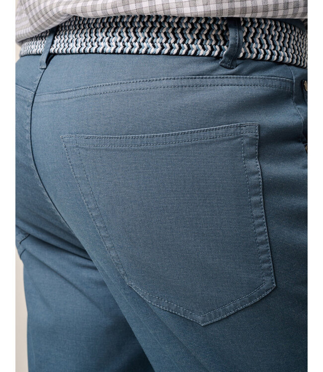 Classic Fit Lake Blue Atlas 5 Pocket Pants