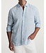 Modern Fit Blue Linen Shirt