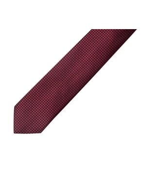 7 DOWNIE Burgundy Silk Tie