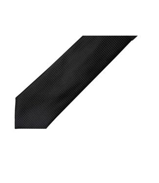7 DOWNIE Black Silk Tie