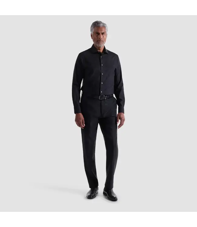 Modern Fit Black Tonal Print Shirt