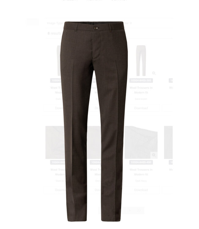 Modern Fit Brown Pants
