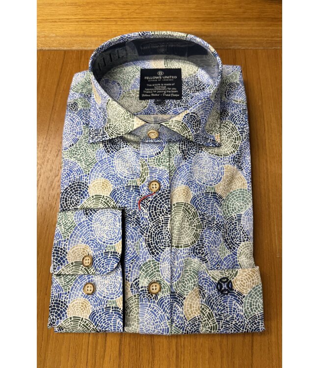 Modern Fit Multi Colour Mosaic Shirt