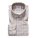 Modern Fit Light Beige Check Shirt
