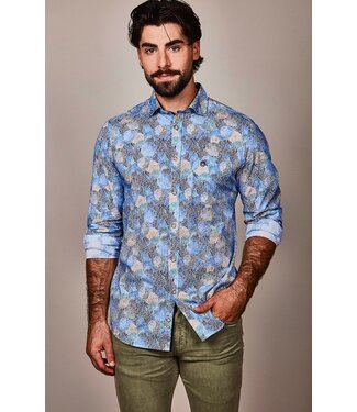 FELLOWS UNITED Modern Fit Multi Colour Mosaic Shirt