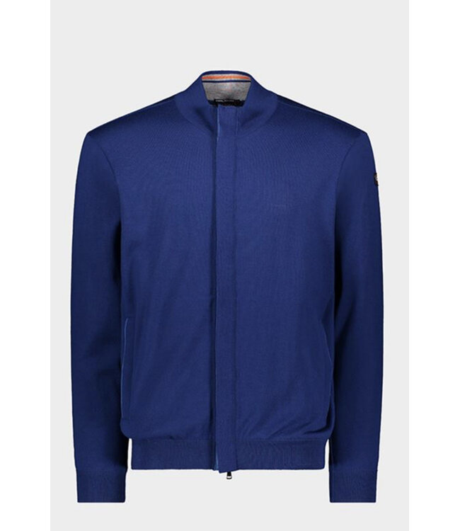 Mid Blue Full Zip Sweater