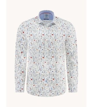 A FISH NAMED FRED Modern Fit Wild Flowers Shirt