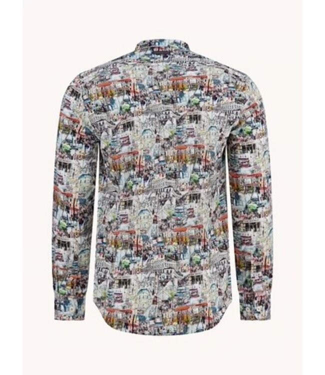 Modern Fit Street Sketch Shirt