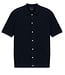 BUGATTI Modern Fit Navy Knit Camp Shirt