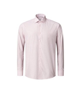 ETON Modern Fit Peach Check Shirt