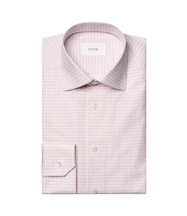 Modern Fit Peach Check Shirt