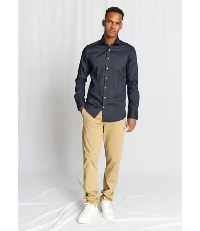 Slim Fit Navy Hansen Shirt