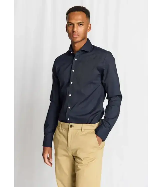 Slim Fit Navy Hansen Shirt