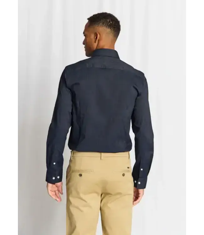 Slim Fit Navy Hansen Shirt