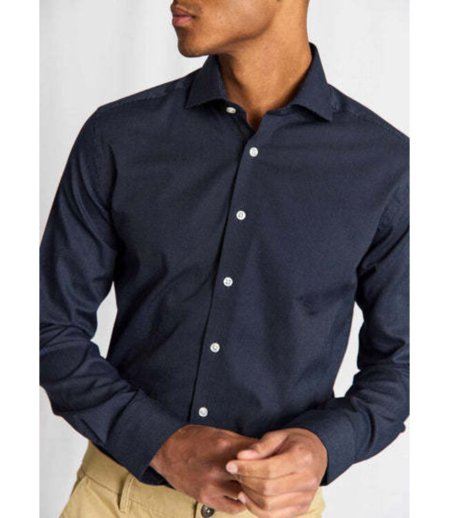 Slim Fit Navy Hansen Shirt
