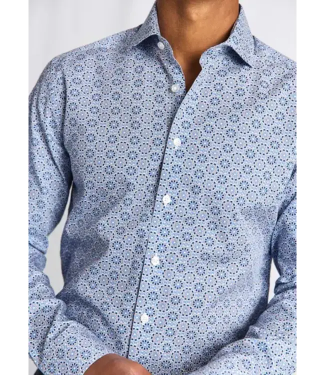 Slim Fit Blue Print Abutovic Shirt