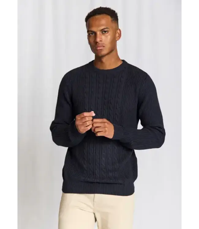 Navy Cable Adriano Sweater