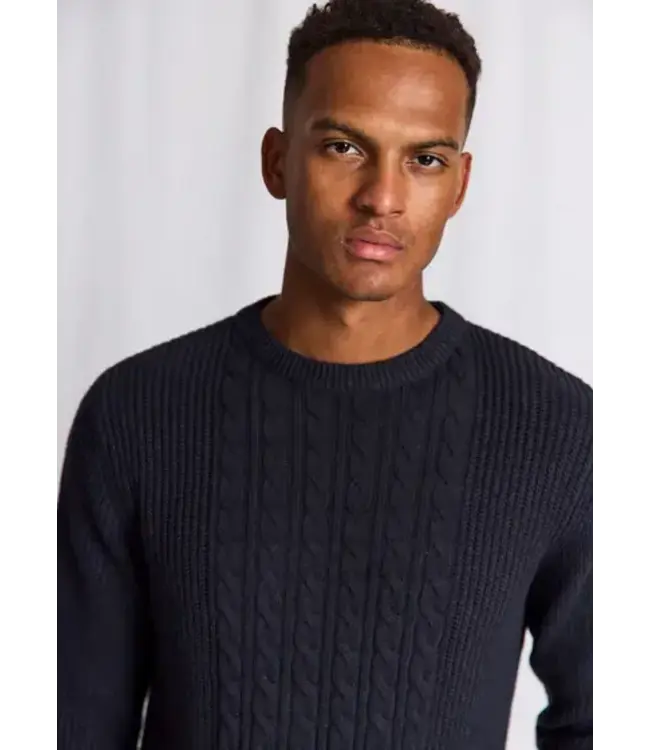 Navy Cable Adriano Sweater