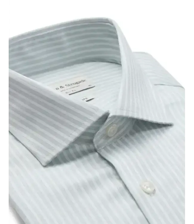 Slim Fit Green Striped Ignacio Shirt