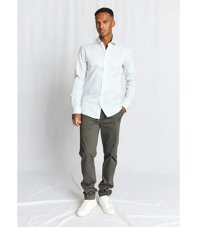 Slim Fit Green Striped Ignacio Shirt