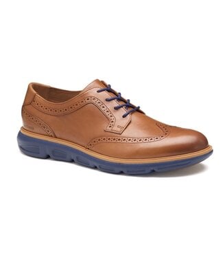 JOHNSTON & MURPHY Tan Wingtip Larkin Shoes