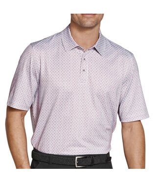 JOHNSTON & MURPHY Grey Red Ace Cards Polo