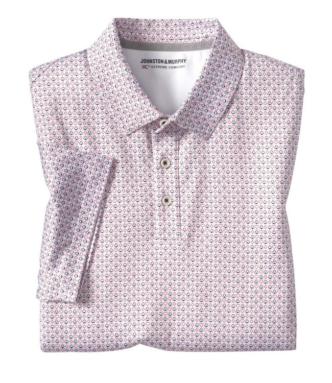 Grey Red Ace Cards Polo