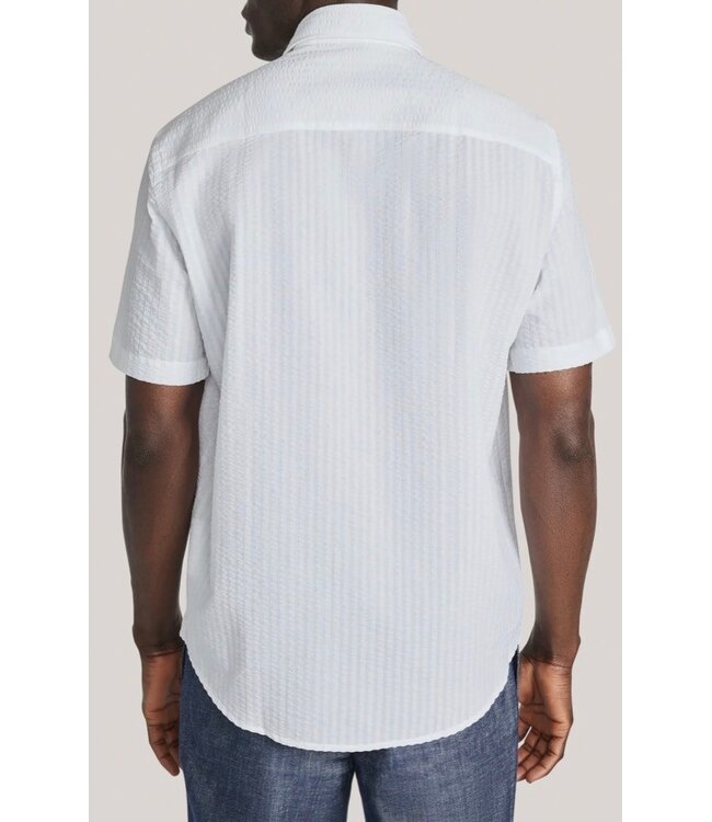 Modern Fit White Bedford SS  Shirt