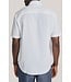Modern Fit White Bedford Short Sleeve  Shirt