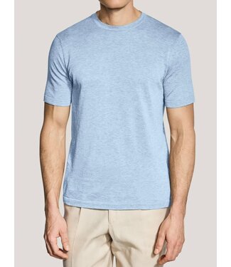 JACK VICTOR Light Blue Wellington Short Sleeve Sweater