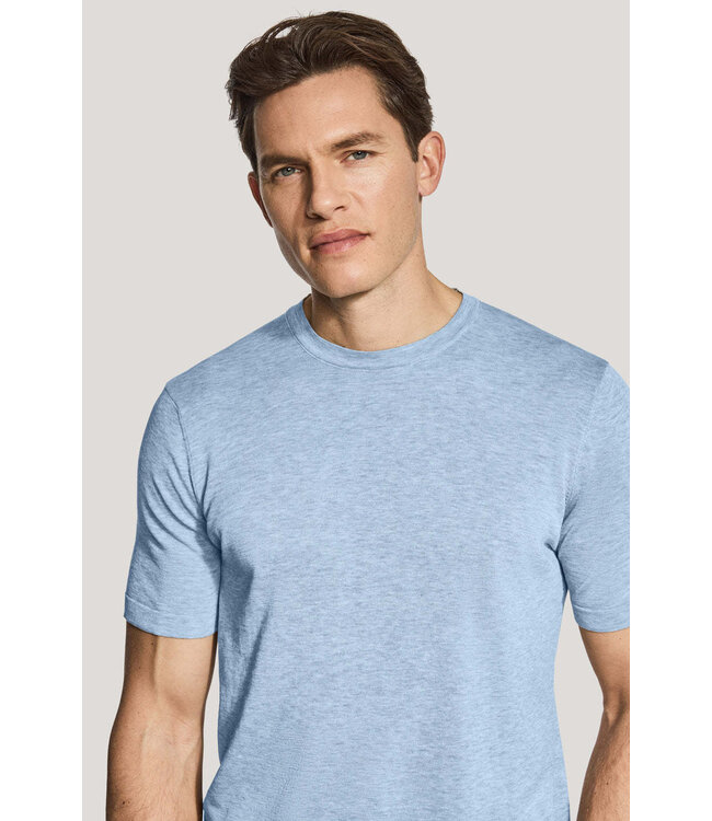 Light Blue Wellington Short Sleeve Sweater