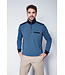 FELLOWS UNITED Blue Striped 1/4 Zip