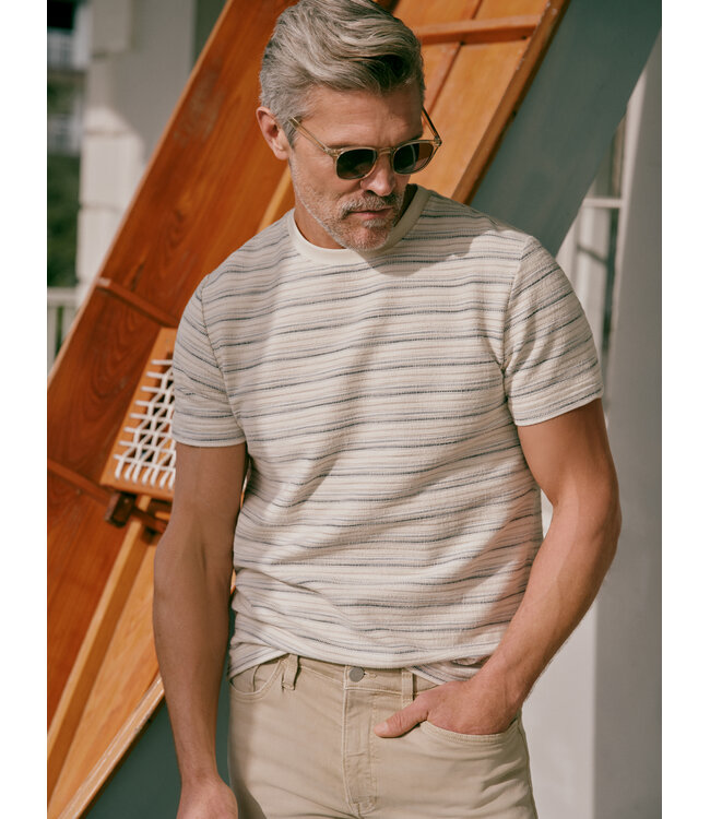 Beige Striped T-Shirt