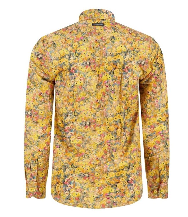 Modern Fit Klimt Yellow Flower Shirt