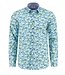 A FISH NAMED FRED Modern Fit Green Abstract City Shirt