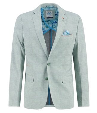 A FISH NAMED FRED Slim Fit Green Glen Check Sport Coat