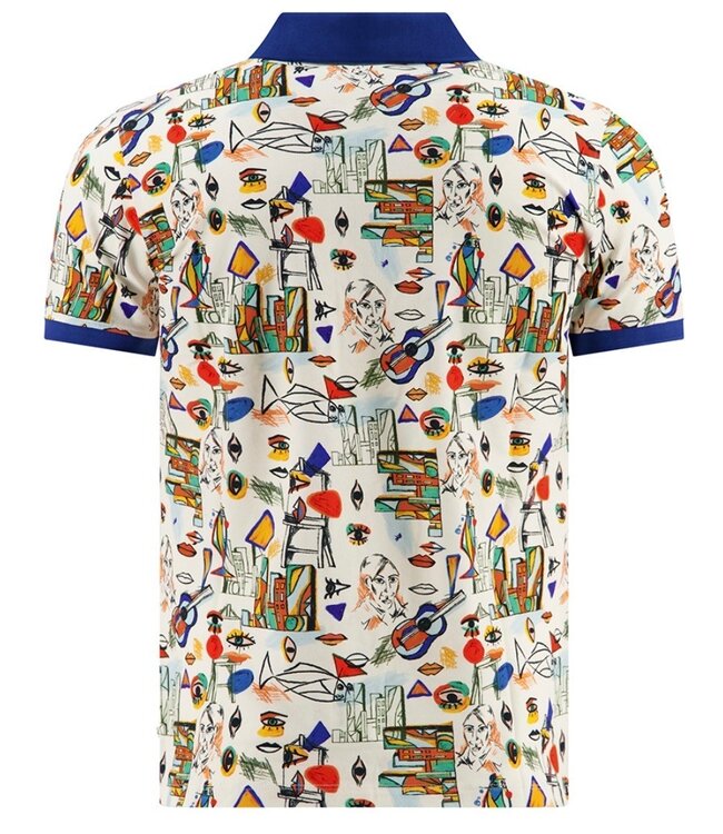 Multicolor Cubist Polo