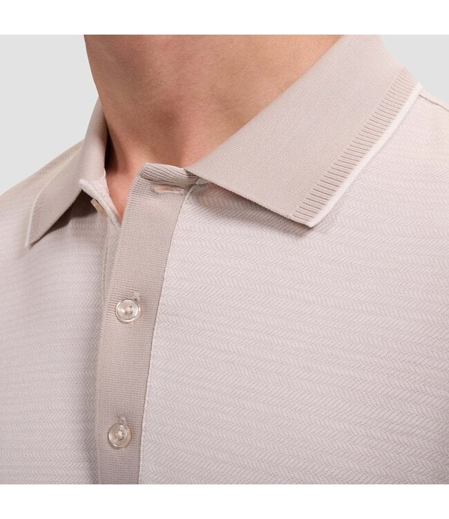Limestone Herringbone Polo