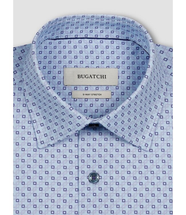 Modern Fit Orchid Blue Print Shirt