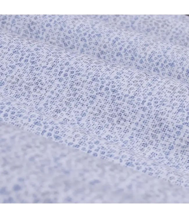 Modern Fit Air Blue Print Shirt