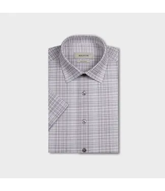 BUGATCHI Modern Fit Limestone Plaid Shirt