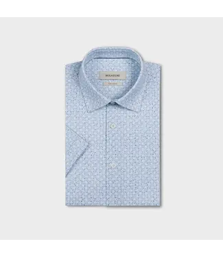 BUGATCHI Modern Fit Seafoam Daisy Shirt