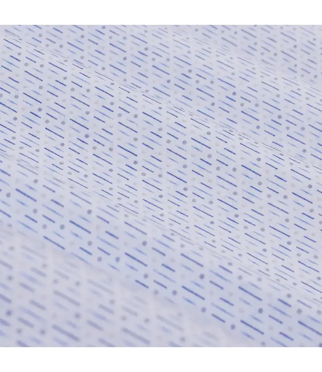 Modern Fit Air Blue Printed Shirt