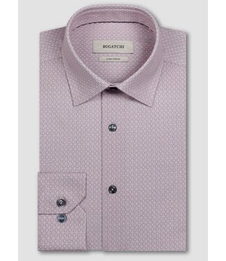 BUGATCHI Modern Fit Pink Blue Shirt