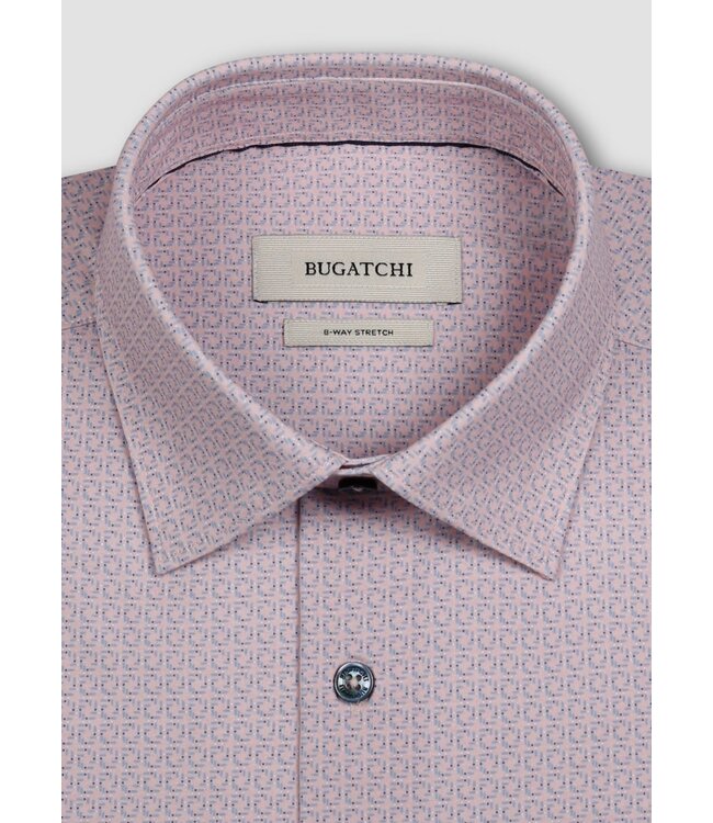 Modern Fit Pink Blue Shirt