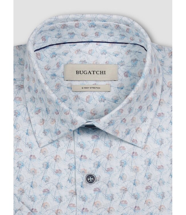 Modern Fit Vista Blue Floral Shirt