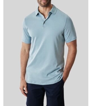 ROBERT BARAKETT Soft Teal Georgia Polo