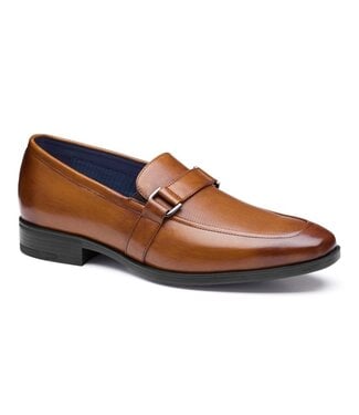 JOHNSTON & MURPHY Tan Gibbons Embossed Loafers